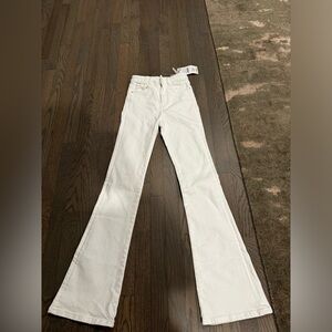 Zara Flare Fit High Rise white Jean